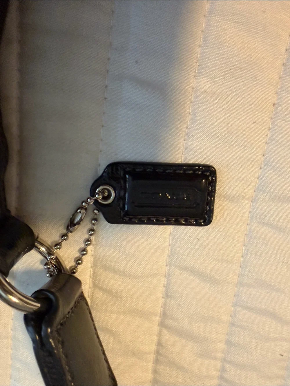 Coach Black Signature Crossbody Pouch